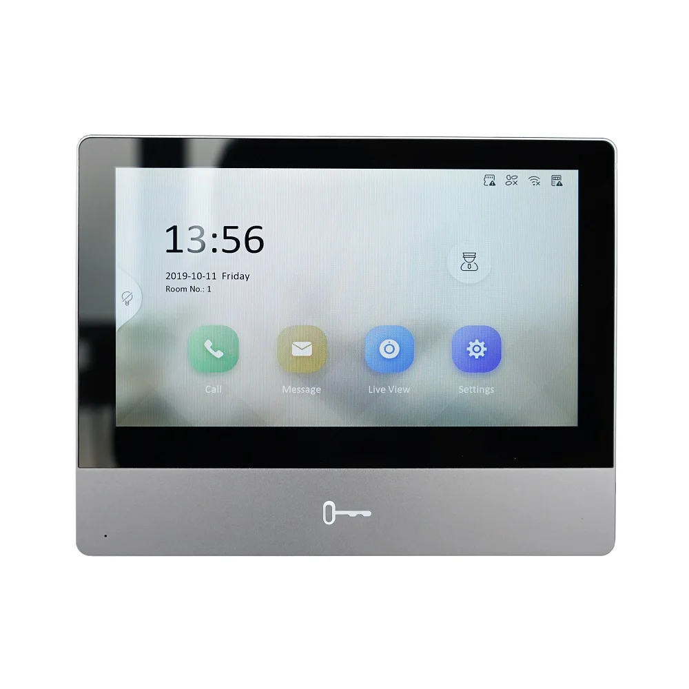 HIK оригинальная международная версия многоязычный DS-KH8350-WTE1 внутренний монитор, 802.3af POE, приложение Hik-подключение, WiFi, видеодомофон