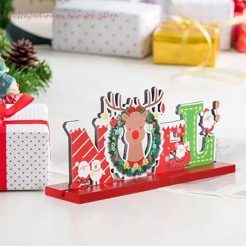 

HOT Christmas elk wooden decorations Christmas decorator holiday atmosphere Gifts