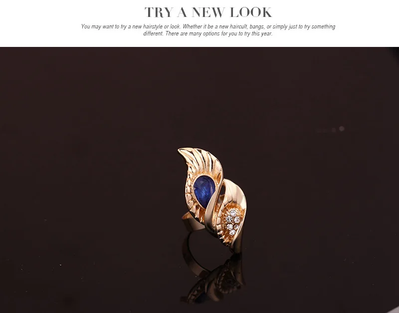 HC массивное ожерелье с подвеской в виде листа серьги браслет кольцо ювелирный