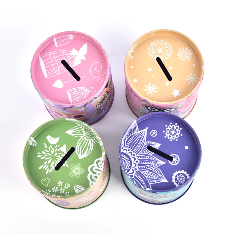 Винтажная сова свинья-копилка для жестяная Копилка Детская подарки дома