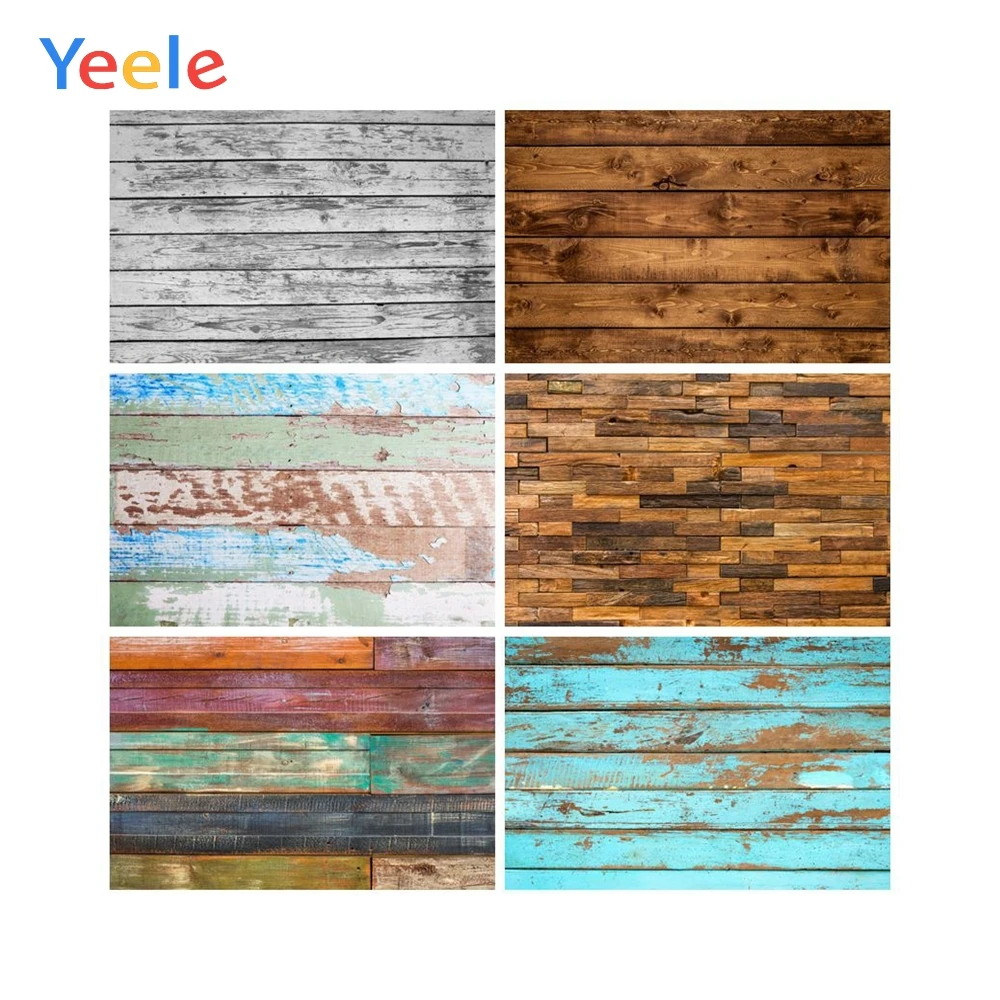 Фоны Yeele для портретной фотосъемки с изображением старых деревянных досок