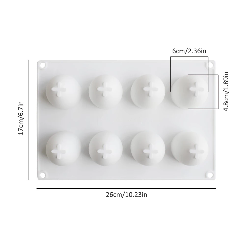 

8-cavity Egg Shape Cake Mold Chocolate Molds Silicone Cookie Mold Non-stick DIY Pastry Mould Kitchen Cake Accessories