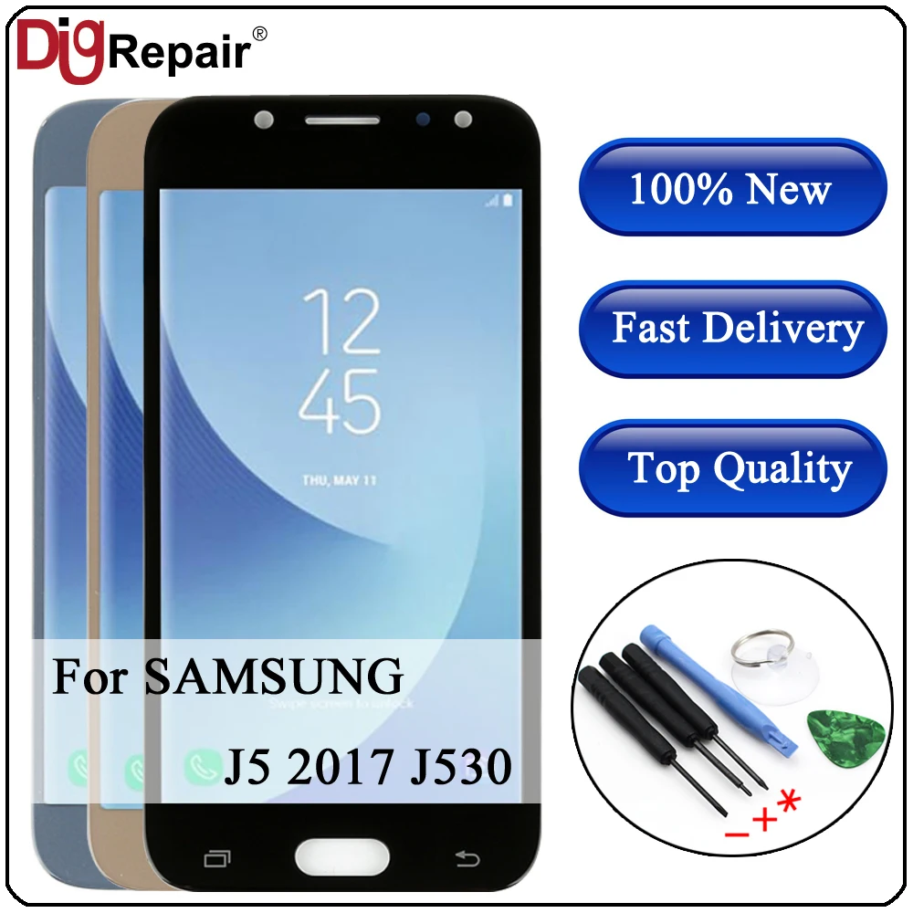 J530 ЖК-дисплей для SAMSUNG GALAXY J530 J530F SM-J530F J5 Pro ЖК-дисплей сенсорный экран дигитайзер для SAMSUNG j5 pro j530f ЖК-дисплей
