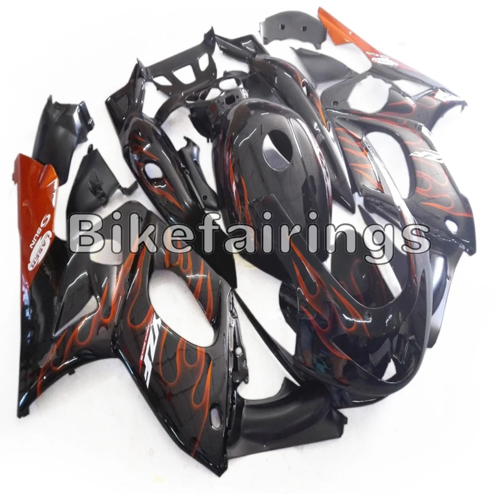 

Motor Bodywork Kit For Yamaha YZF600R Thundercat 1997 98 99 00 01 02 03 04 05 06 2007 Injection Black and Orange Flames Fairings