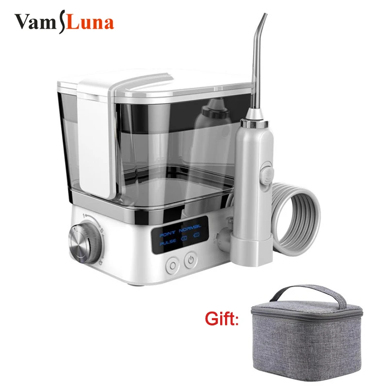 Перезаряжаемый ирригатор для полости рта 600 мл с функциями Флоссер 2 насадки