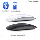 Bluetooth беспроводная Волшебная Бесшумная перезаряжаемая Лазерная компьютерная тонкая эргономичная компьютерная мышь для Apple Microsoft мышь