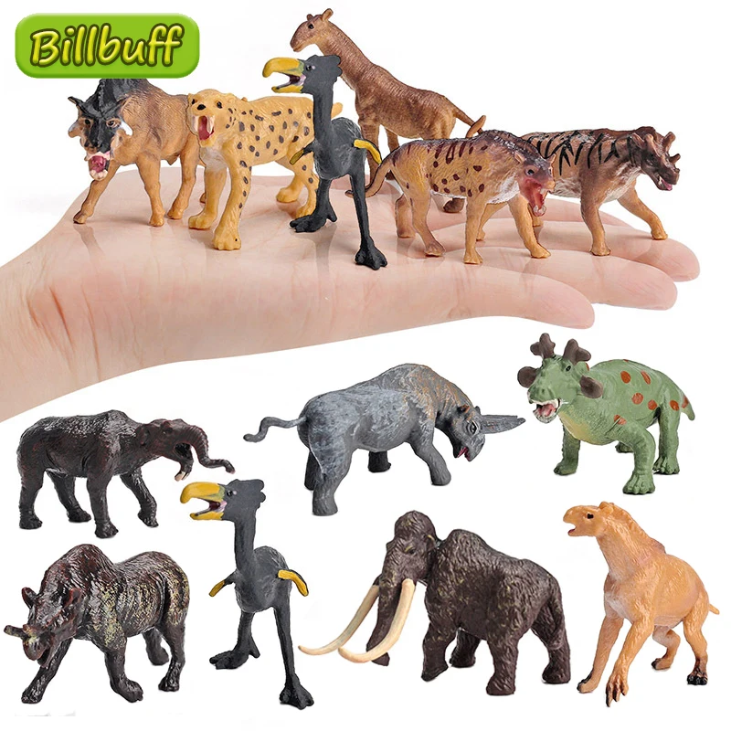 

Имитация доисторических диких животных, твердый тигр, Лев, слон, модели, фигурки, коллекционные Игрушки для раннего развития для детей