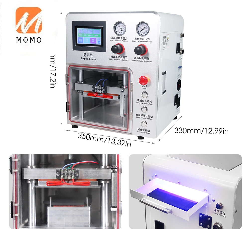 

lcd glass screen laminating machine
