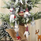 Рождественские украшения, вязаный кулон без лица, кукла, Рождественская елка, подвесное Рождественское украшение для нового года, праздника, домашний декор