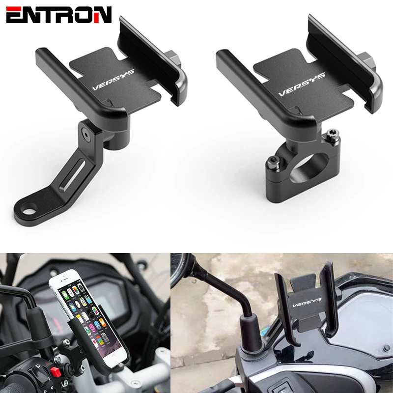 

High Quality For KAWASAKI Versys 650 1000 X300 Versys650 Versys1000 Motorcycle Handlebar Mobile Phone Holder GPS stand bracket