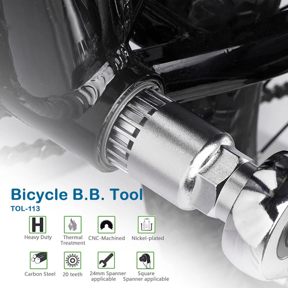 Велосипедный Нижний Кронштейн для удаления BB Съемник 20 зубьев гаечный ключ