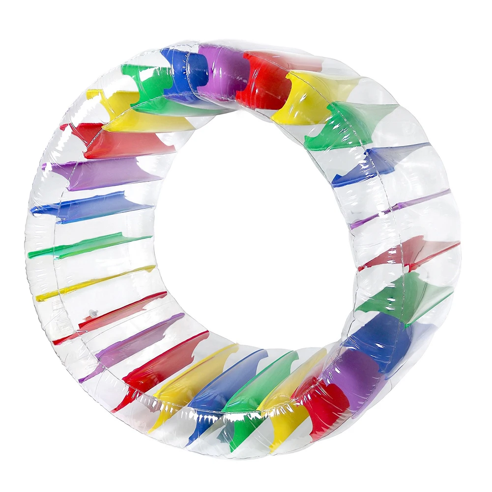 Детский красочный надувной роликовый поплавок с водными колесами 36 дюймов