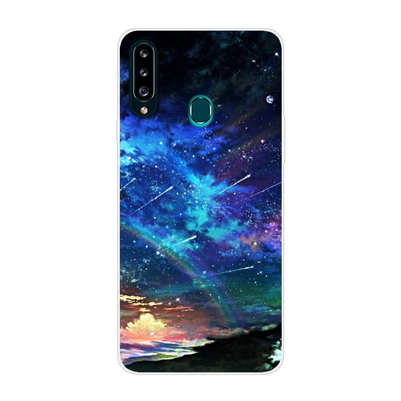 Чехол для Samsung A20s мягкий силиконовый чехол накладка с мультяшным рисунком Galaxy A 20s