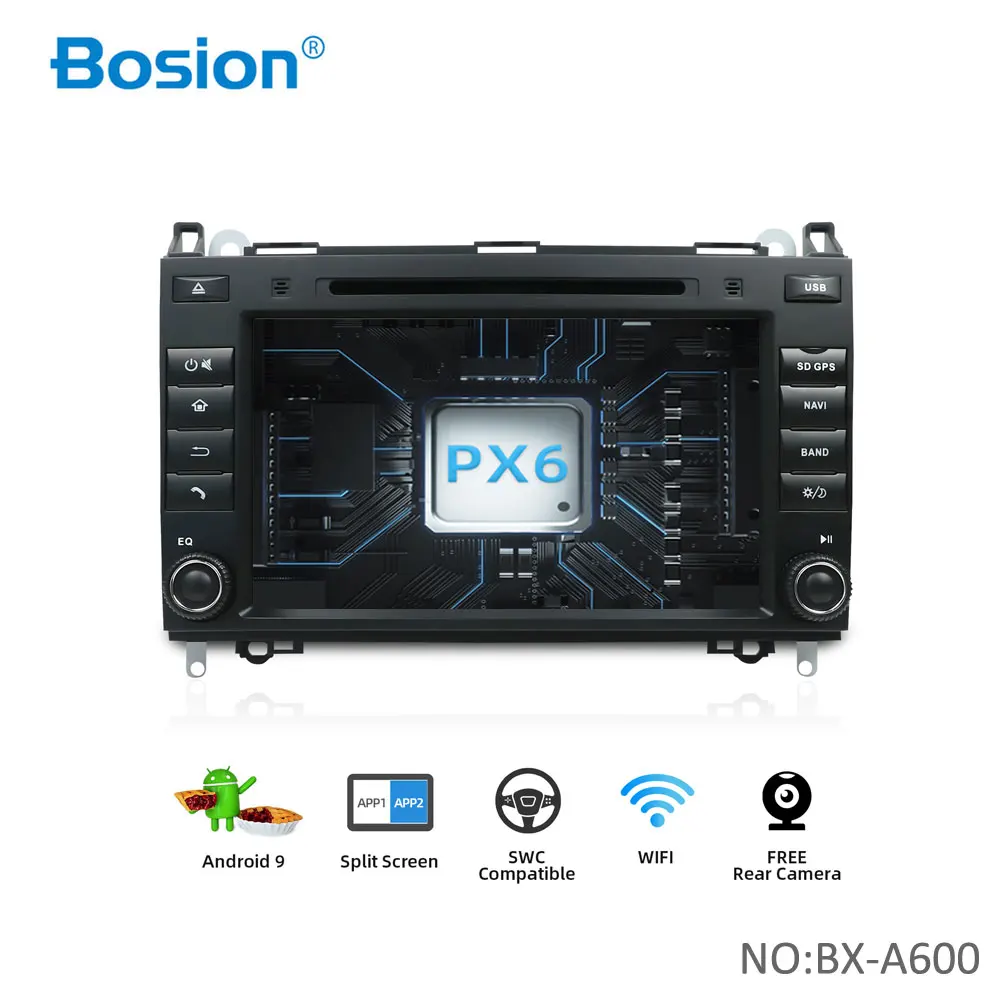 Автомагнитола Bosion 2 din Android 10 0 DVD мультимедиа для Mercedes Benz B200 класса A B W169 W245 Viano Vito W639