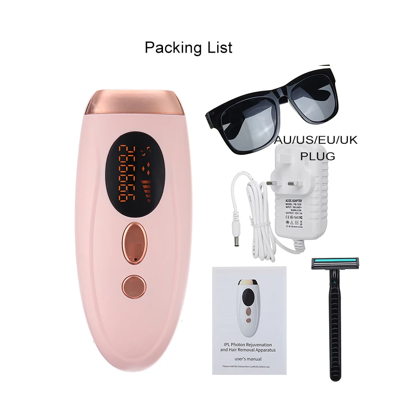 

990000 Flashes IPL Hair Removal Laser Epilator Permanent Hair Removal Machine Face Body Painless Electric Depilador With Glasses