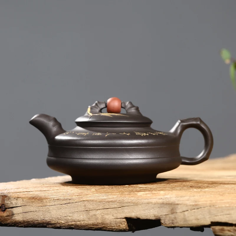 

Специальный заварочный чайник из серой фиолетовой глины, настоящий известный мастер чистого ручного чайного набора из фиолетового песка б...