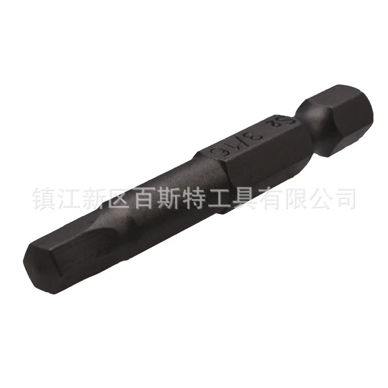 Набор из 10 черных дюймовых шестиугольных бит S2 стальной пояс Магнитная