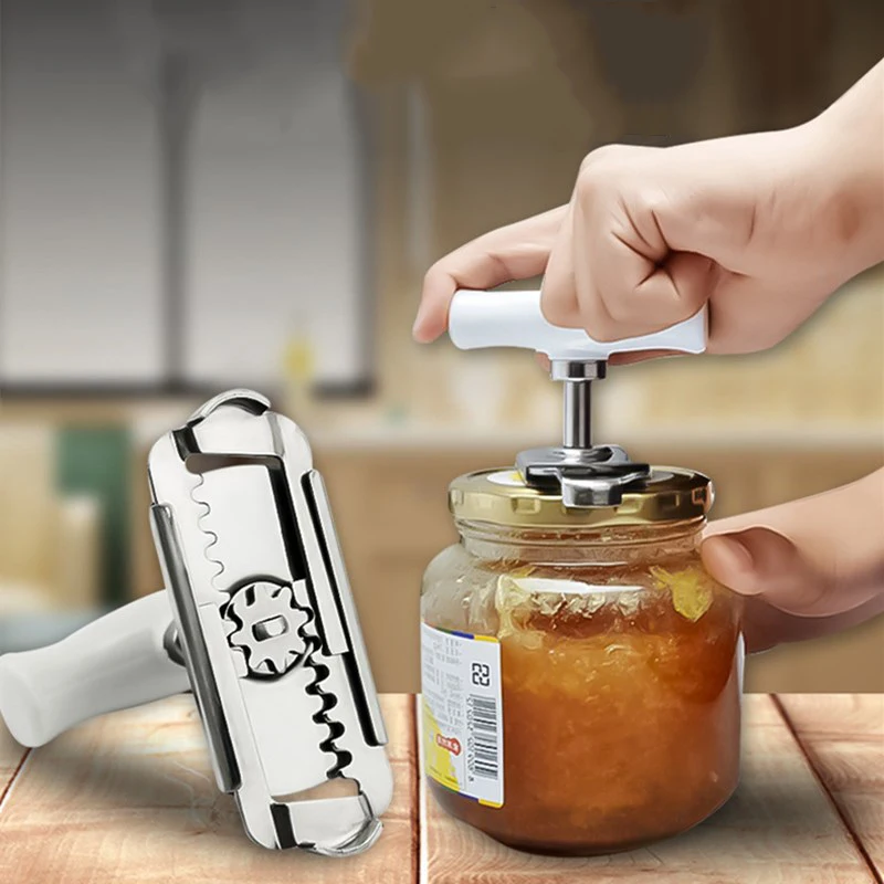 

Latest models Adjustable Jar Opener Stainless Steel Lids off Jar Opener Bottle Opener Can Opener for 0.5-4 inches Kitchen Gadget