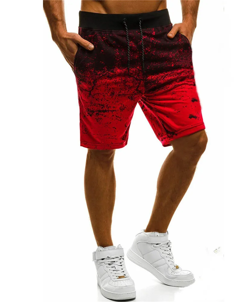 

Running Basketball Sport Shorts Men Color Contrast Fitness Gym Shorts for Men Training Workout Board Short Running Pants Men