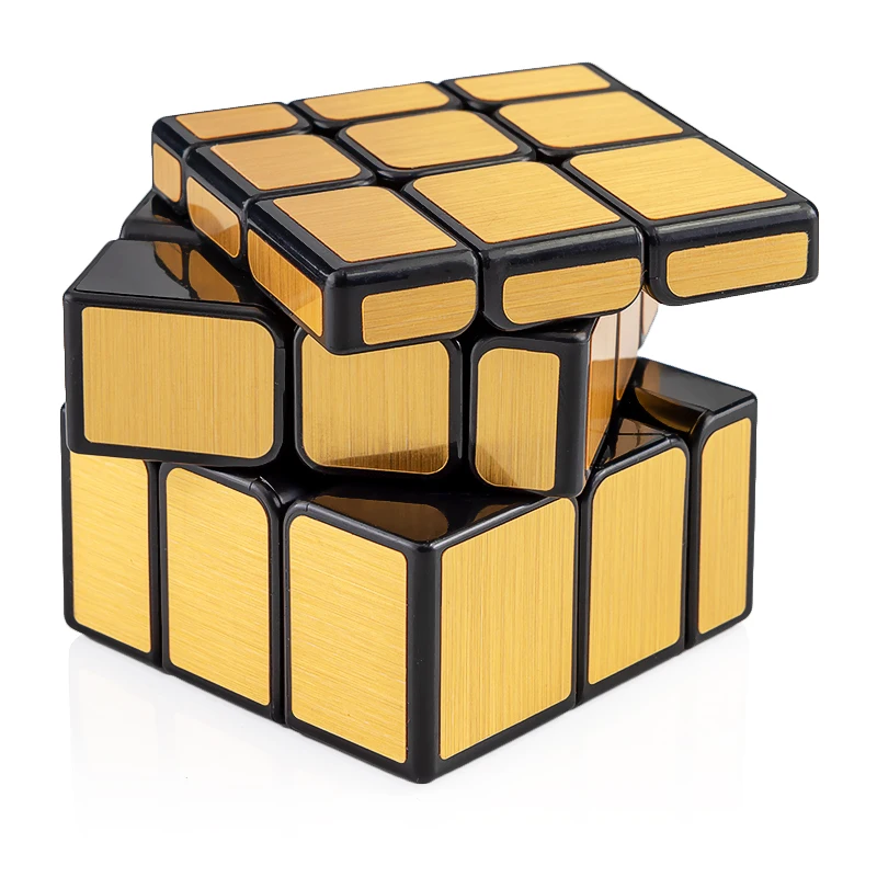 3x3x3 зеркальный волшебный куб головоломка твист развивающие игрушки Черное