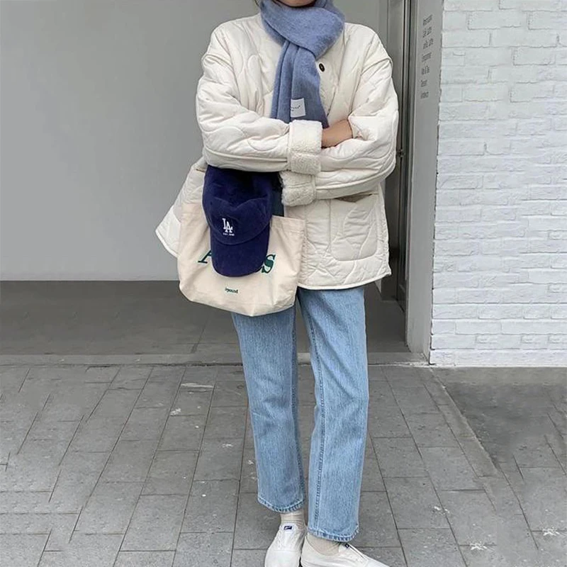 Короткая стильная женская парка в стиле ретро из овечьей шерсти с ромбовидным