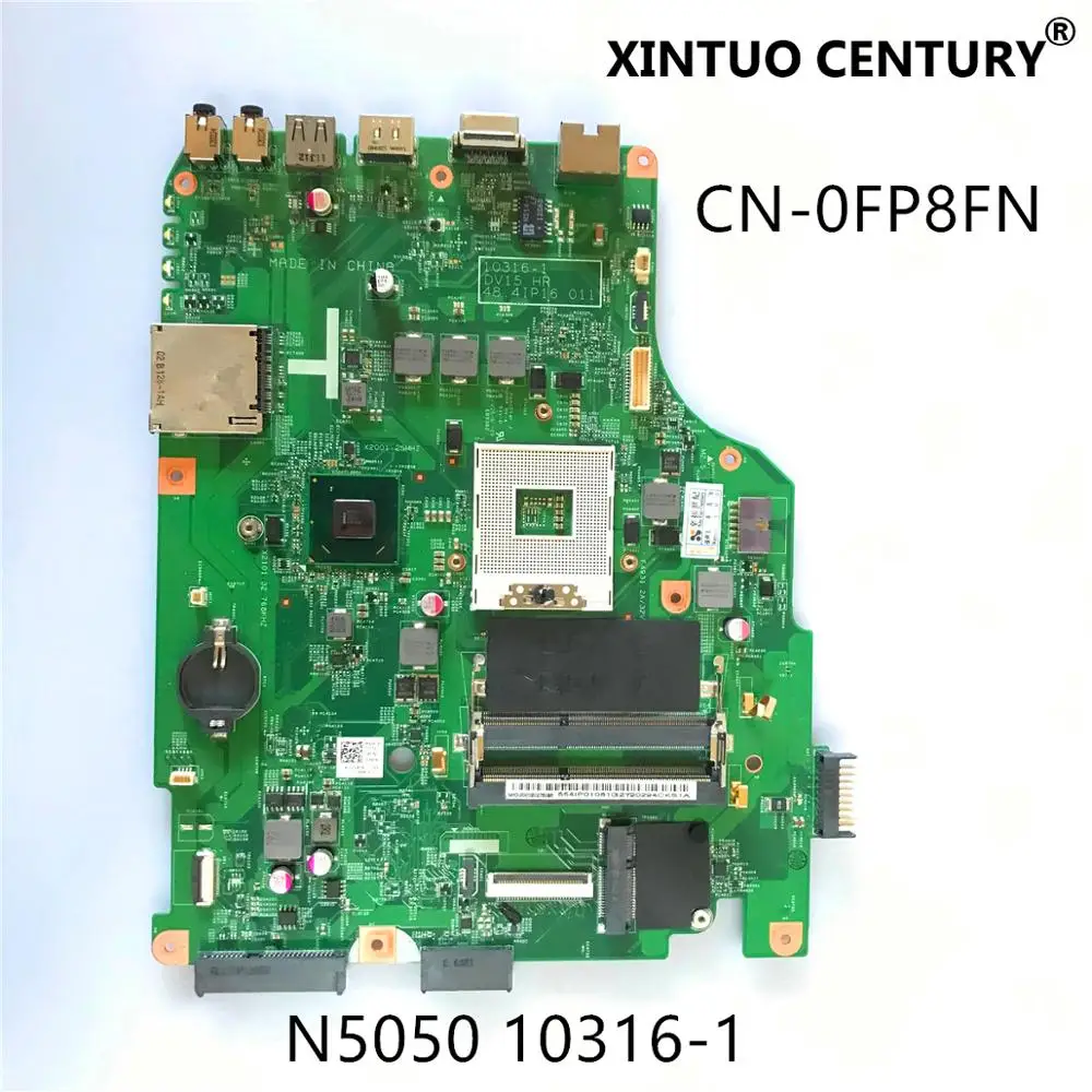 

CN-0FP8FN 0FP8FN FP8FN для Dell Inspiron N5050 Материнская плата ноутбука 10316-1 48.4IP16.011 HM67 DDR3 100% тестирование работы