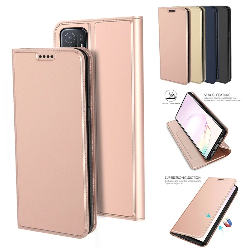 

2 in 1 TPU + PU Leather Magnetic Flip Phone Case Card Slot Wallet Style Protection Cover Fit For Xiaomi Mi 11T Pro