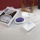 Мыло ручной работы в коробке силиконовые формы мыльница лоток Смола пресс-форма для литья из эпоксидной смолы кольцо держатели для посуды смолы мыльница пресс-формы