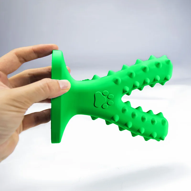 

Dog Chew Toys for Aggressive Chewers Tough Dog Toothbrush Chew Toys Natural Rubber Dog Teeth Cleaning Dental Care Bones Doggyy B