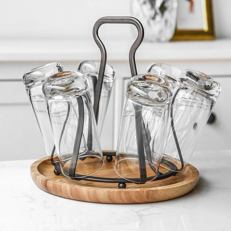 

Portable Glass Cup Holder Tea Coffee Cup Drying Rack Stand Mug Holder for Kitchen Supplies Home Organizer