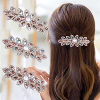 korean version of ins new rhinestone flower alloy hairpin headdress for ladies elegant hair accessories