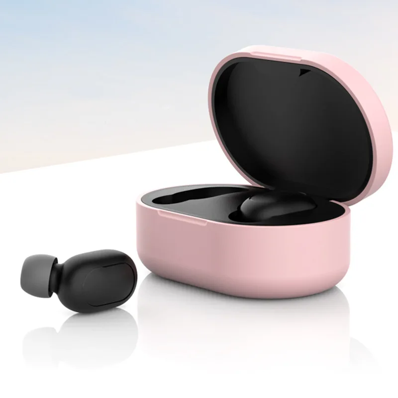 Xiaomi bluetooth наушники Xiaomi Redmi Airdots беспроводные наушники Голосовое управление Bluetooth 5,0 управление AI - Цвет: Розовый