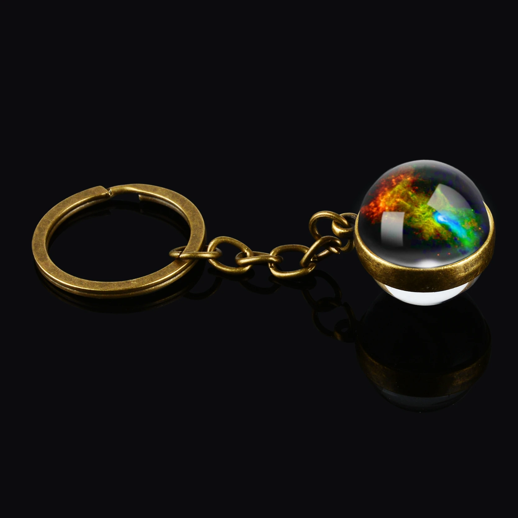 Античные бронзовые брелки с вселенной для ключей подвесная подвеска брелок