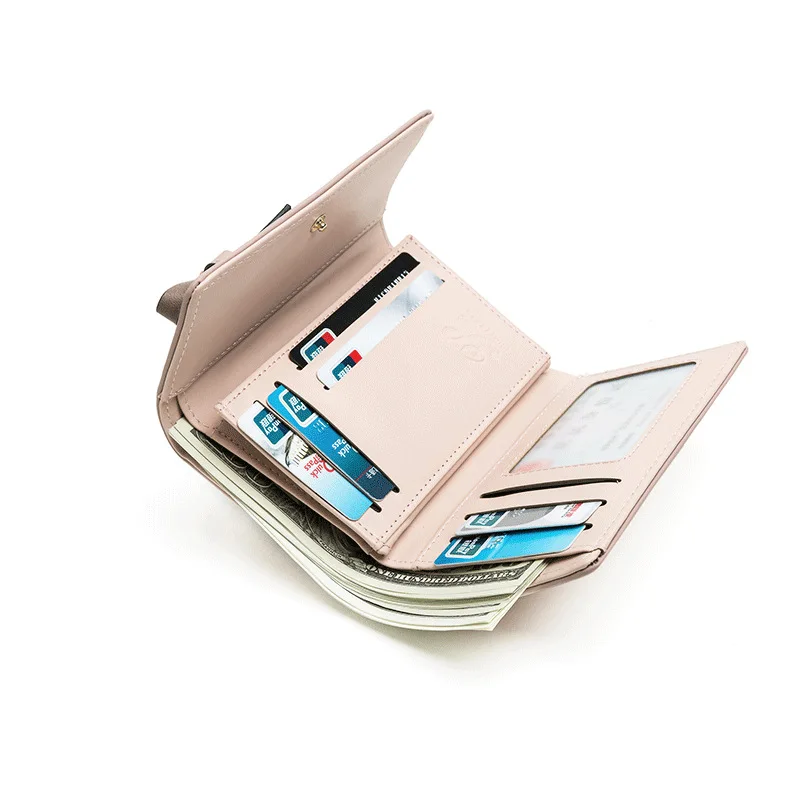 Женский кошелек с коротким бантом и подвеской в японском корейском стиле для