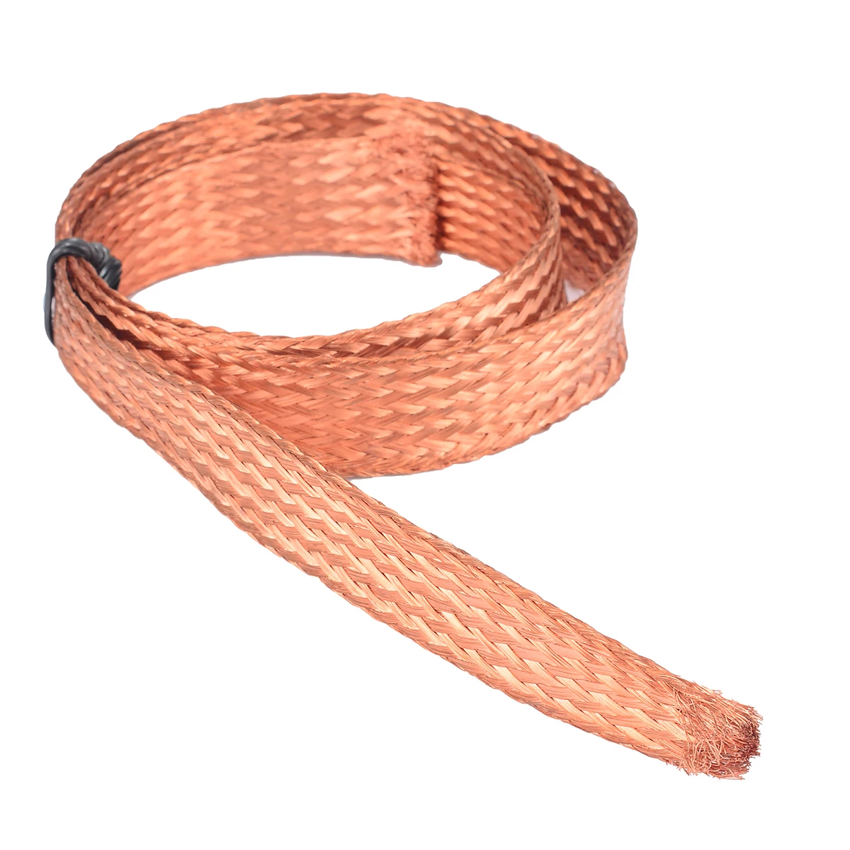 

1m 3.3ft 15mm Flat Pure Copper Braid Cable Bare Copper Braid Wire Ground Lead Shielding Welding & Soldering Supplies