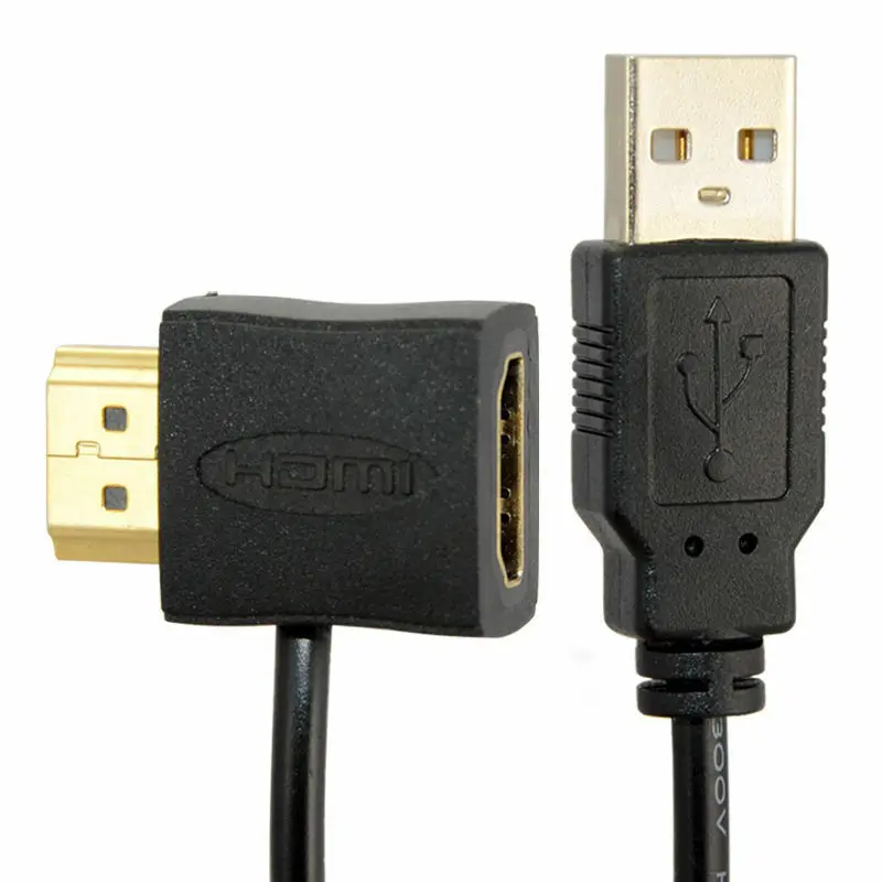 

2 шт., адаптер-переходник HDMI «Папа-мама» + USB 2,0