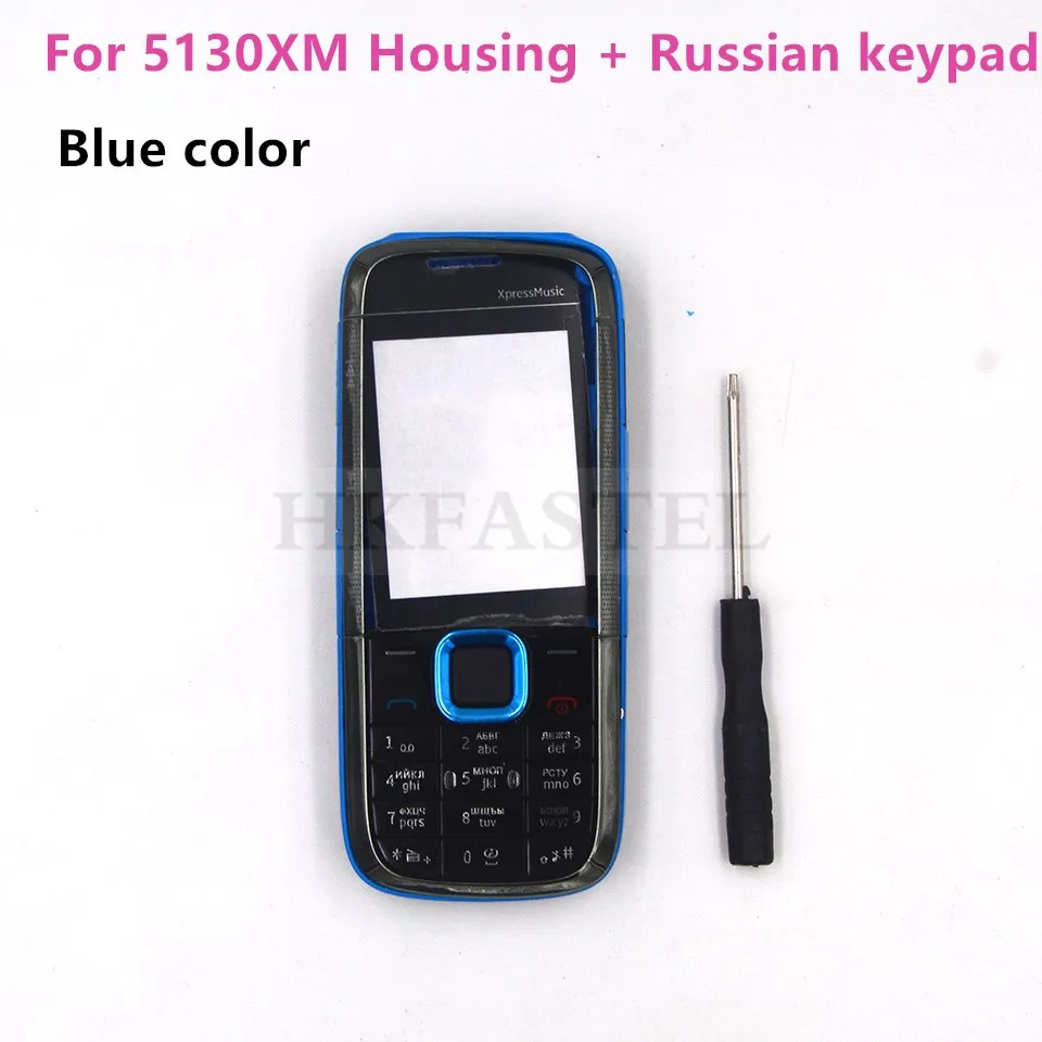 Для Nokia 5130 XpressMusic 5130XM Новый Полный Корпус Корпуса мобильный телефон + английская