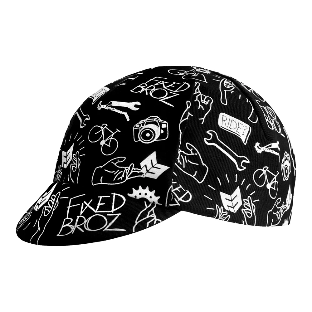 Классические черные велосипедные шапки в стиле ретро профессиональные