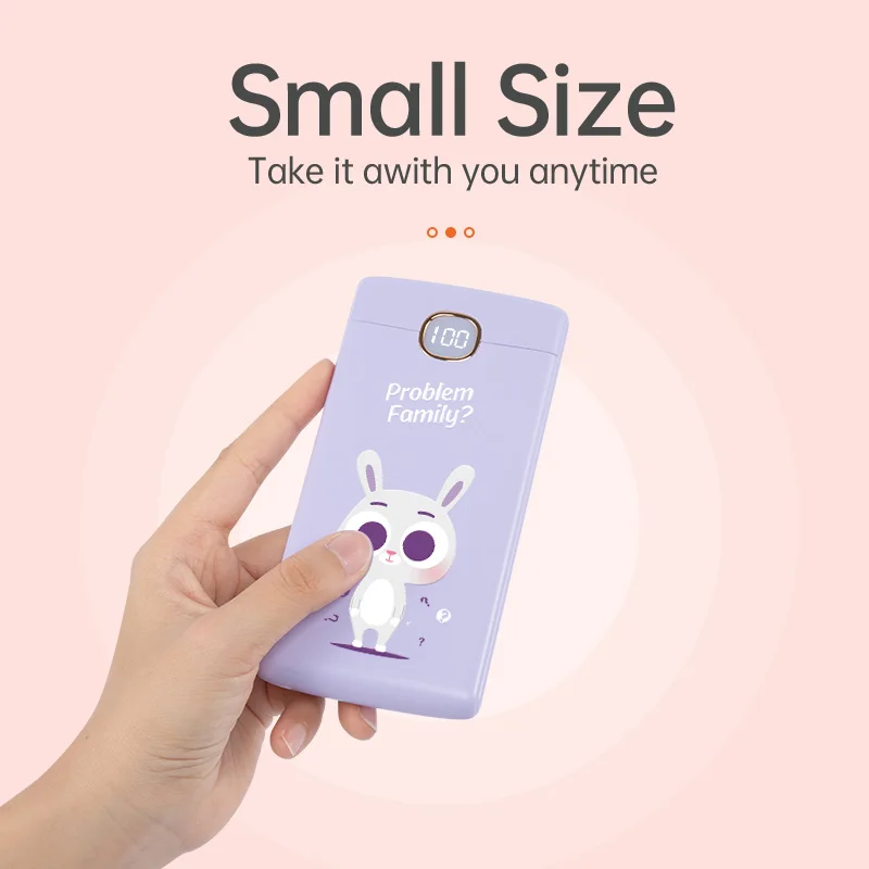 basike power bank for iphone portable charger cute powerbank for xiaomi external battery bank for gfit poverbank for phone huawe free global shipping