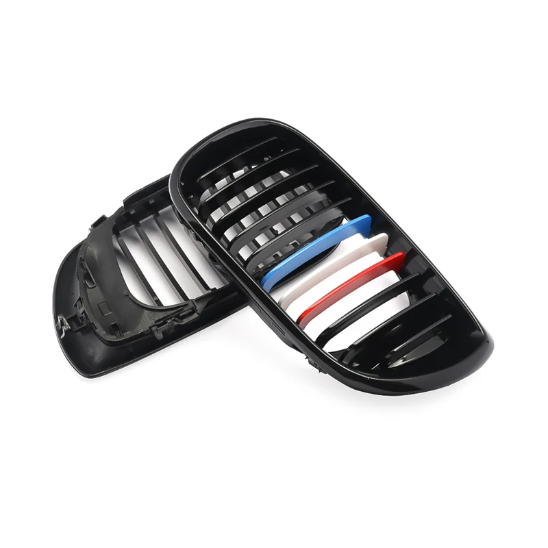 MagicKit 1 пара автомобильный M color передний гриль глянцевый черный решетка для почек