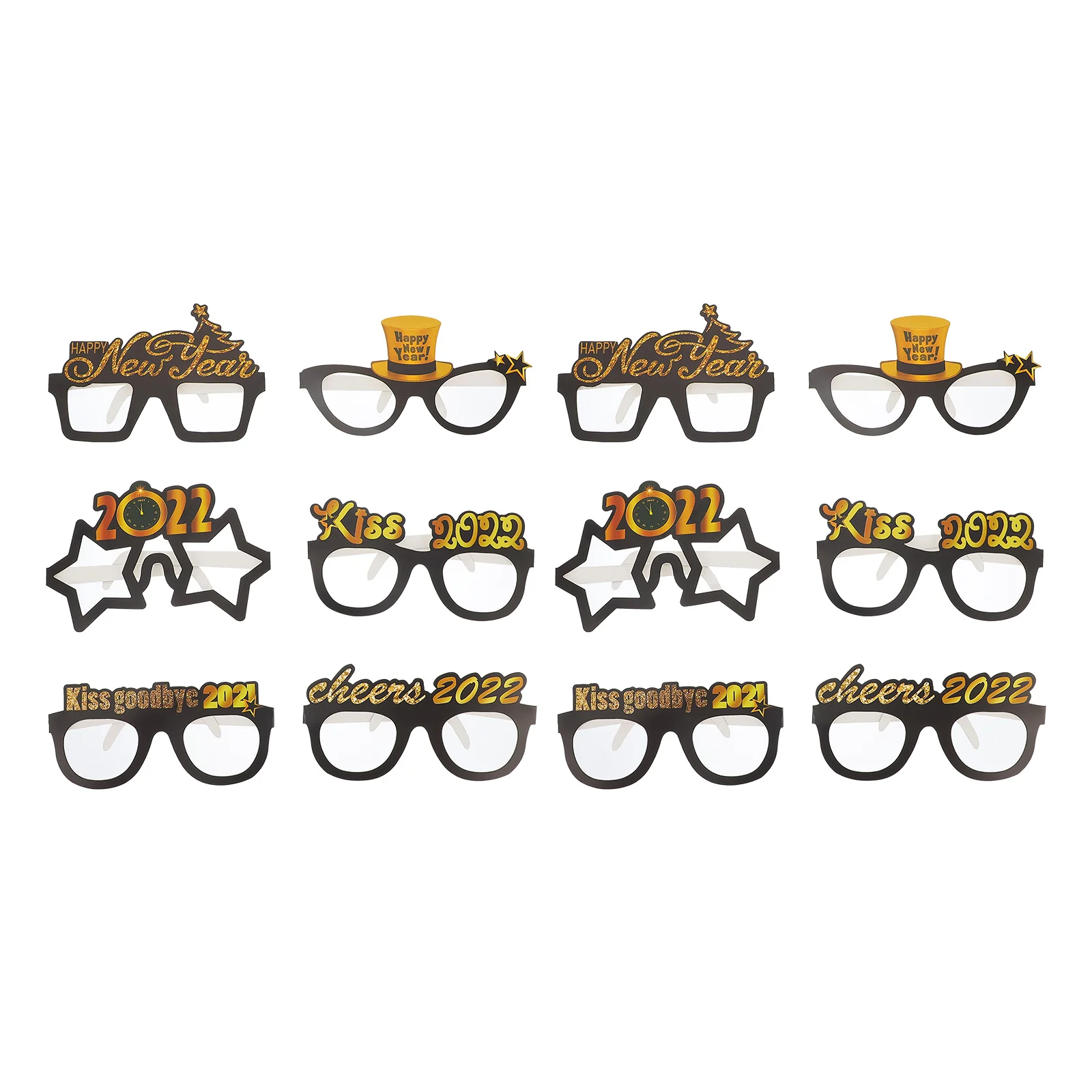 

12 шт. Изящные новогодние праздничные очки новогодние очки