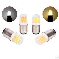 1pc ba15d led light bulb ac 5w 110v 220v ba15d led light bulb cob led lamp for chandelier sewing machine
