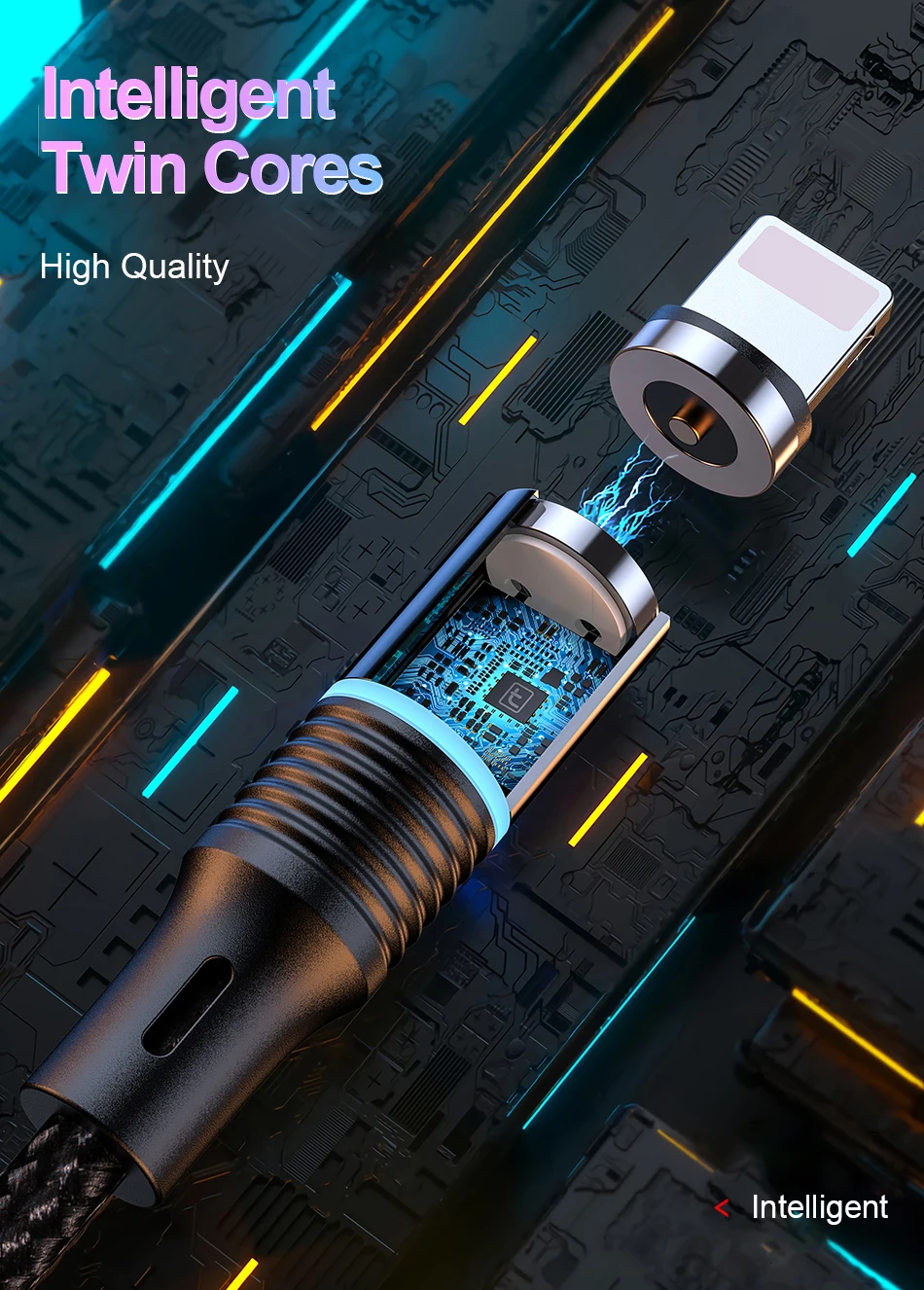 Магнитный usb-кабель Twitch для iPhone Xs Max Xr X 11 8 7 6 6s 5S iPad Магнитный кабель для быстрой зарядки мобильного телефона магнитное зарядное устройство