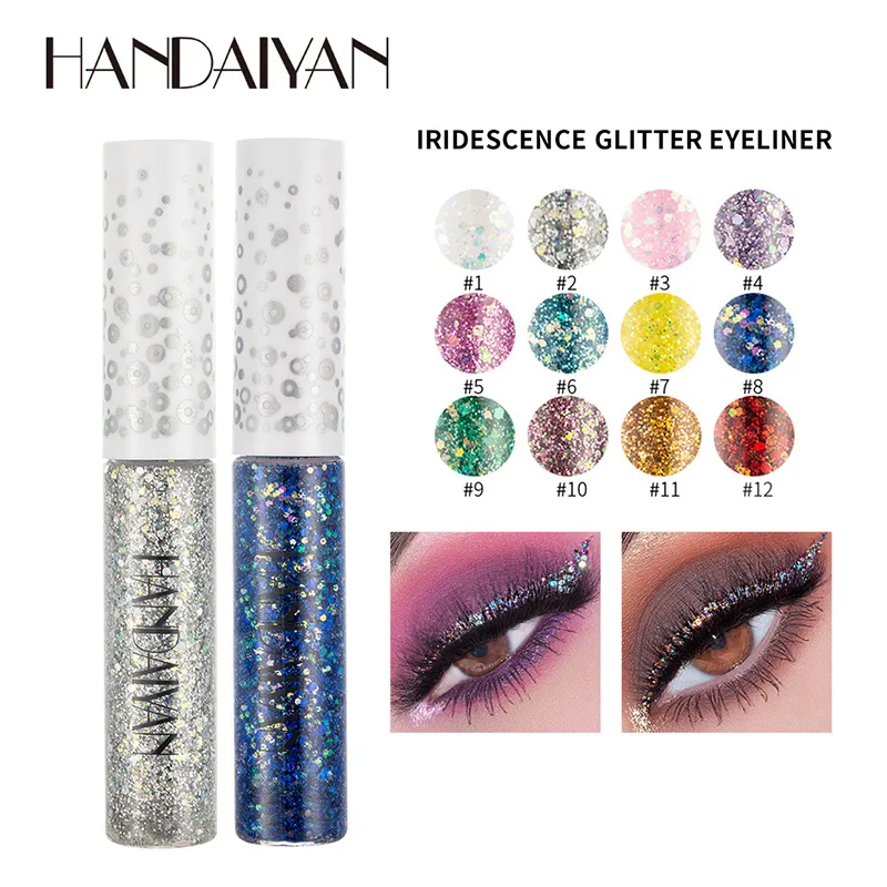 

Long Lasting Shiny Waterproof Liquid Glitter Eyeliner Eye Shadow Make-up Metal Eyeliner Eye Beauty Party Makeup Tool