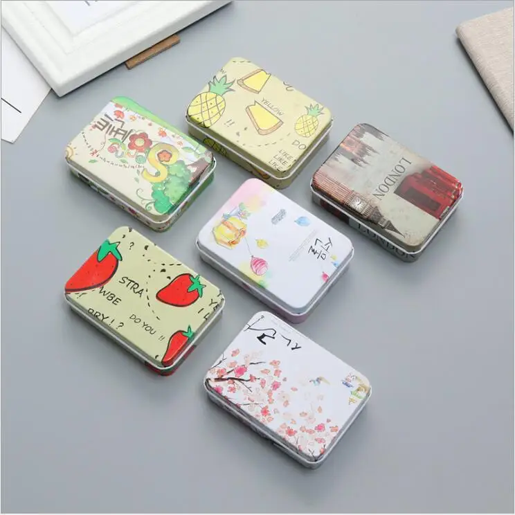 Новый Урожай мультяшная жестяная коробка с крышкой коробки упаковки ювелирных