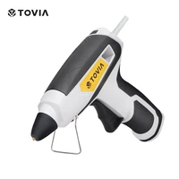 tovia cordless hot glue gun wireless hot melt glue gun high temperature battery heat silicone glue gun for diy home repairs