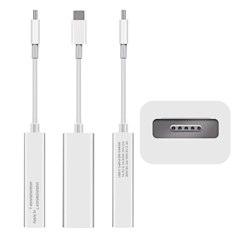 Горячий-Usb C Magsafe адаптер, Тип C к Magsafe 1 и 2 конвертер адаптер зарядки, совместимый с Macbook Pro/Air и любой Usb C Dev