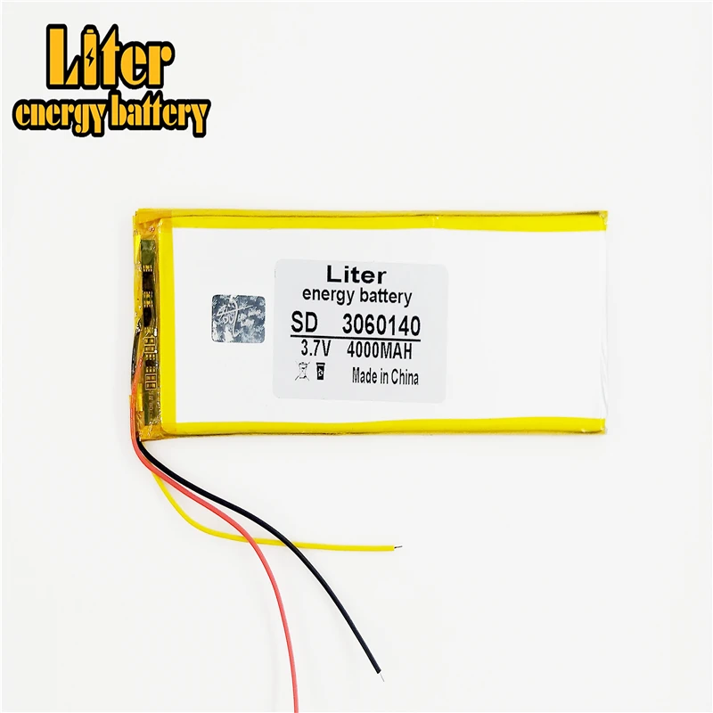 3 line 0360140 3.7V 4000mAH 3060140 PLIB polymer lithium ion / Li-ion battery for tablet pc power bank cell phone speakerpipo |