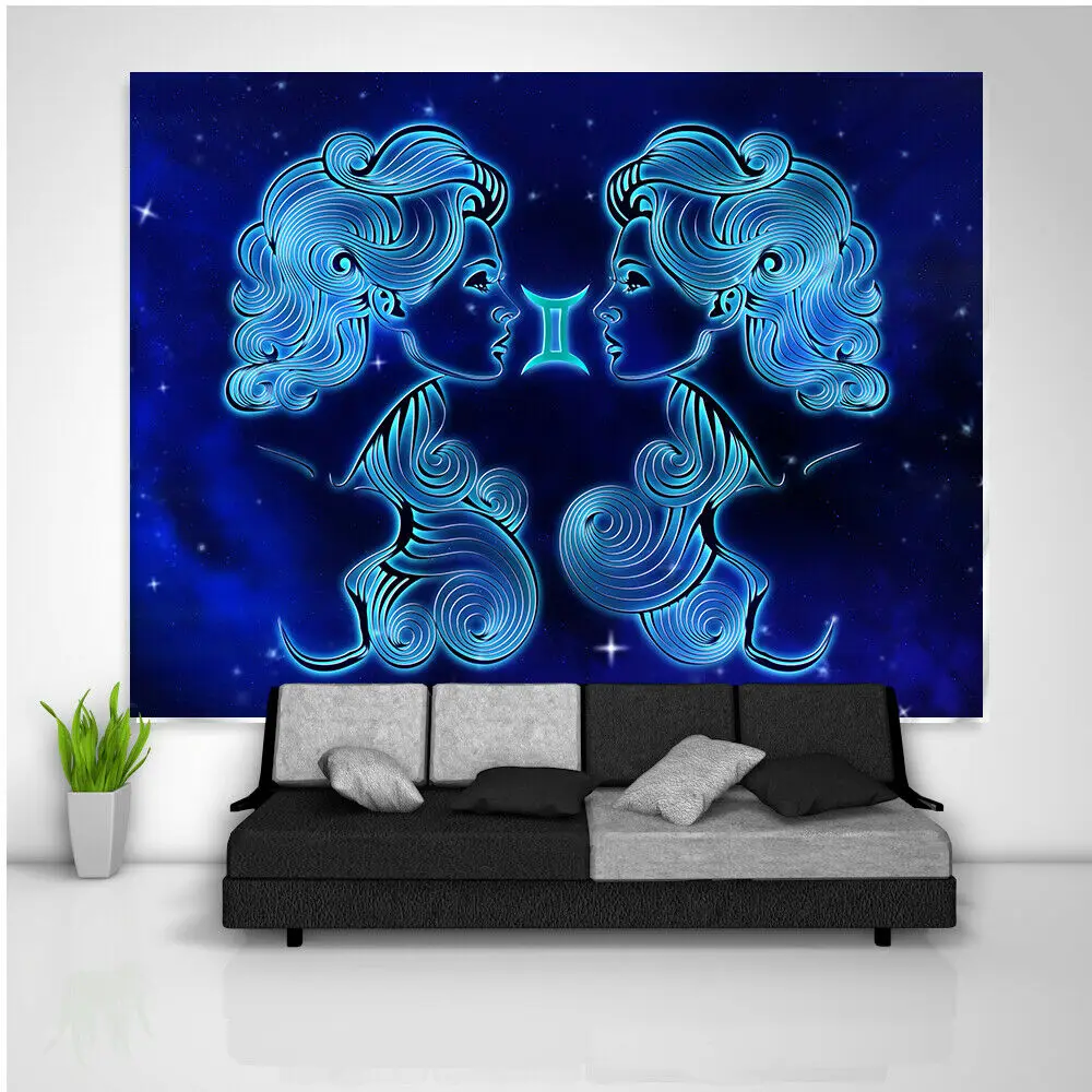 Гобелен со знаками Зодиака искусство настенный подвесной диван стол покрывало