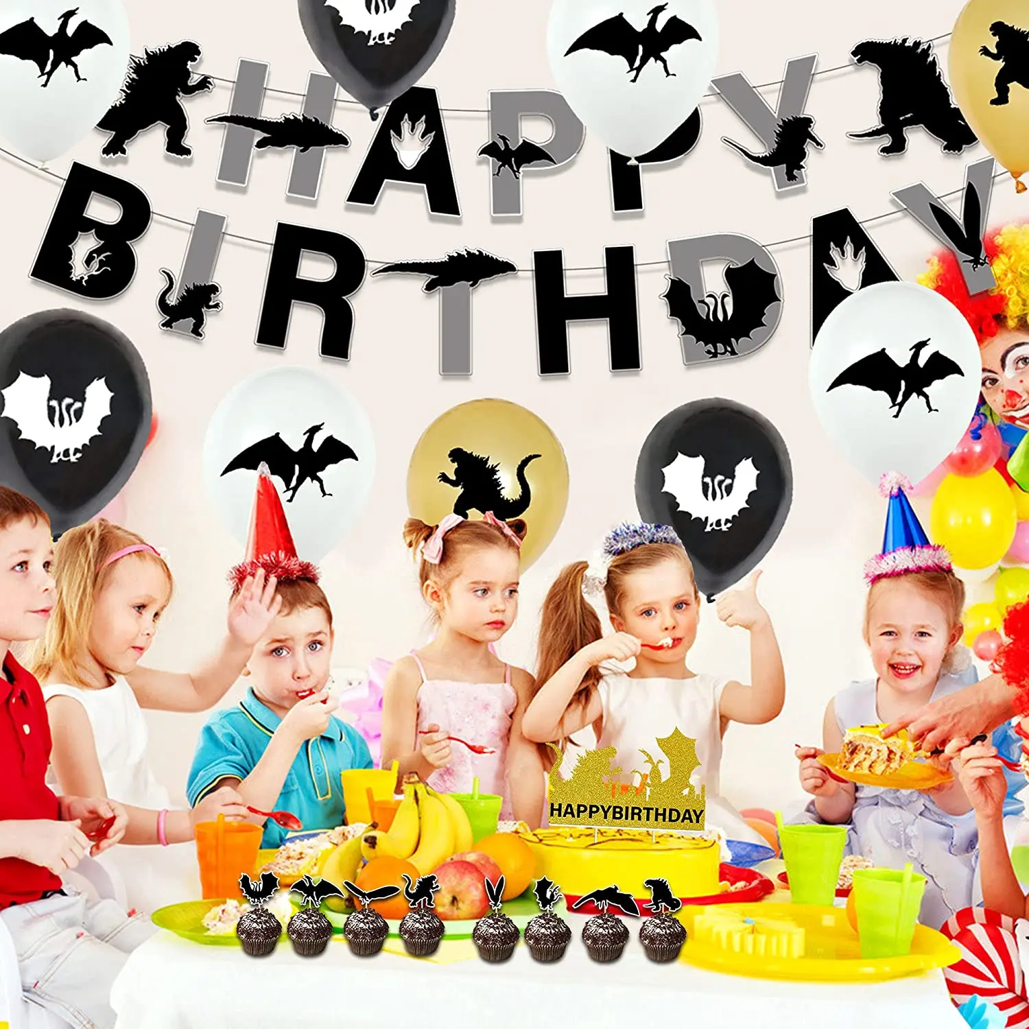 Гигант тематические праздничные товары для дня рождения монстра динозавра и Gorilla